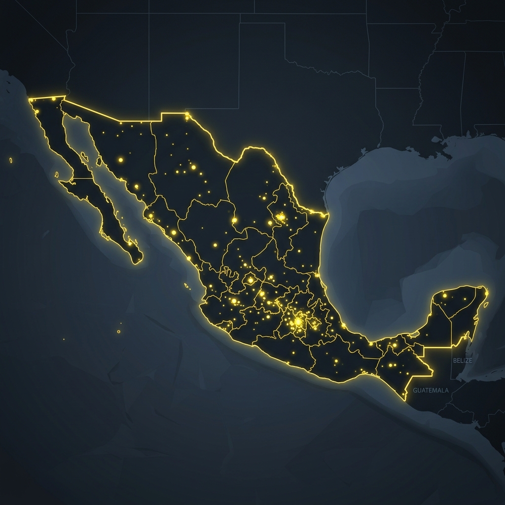 Mapa de cobertura en México